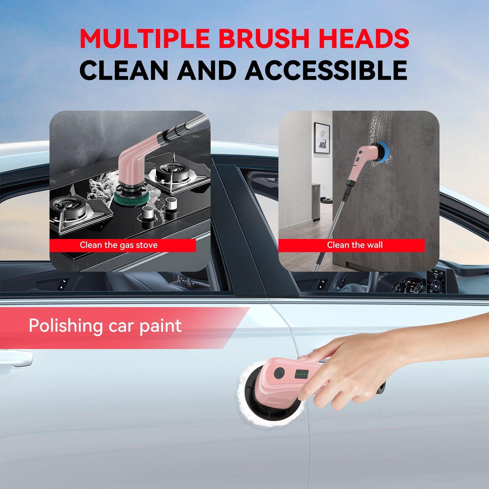 Electric Spin Scrubber CLE-04 | Cordless Cleaning Brush with Adjustable Handle & Multiple Attachments