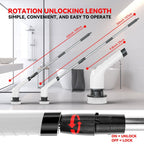 Electric Spin Scrubber CLE-04 | Cordless Cleaning Brush with Adjustable Handle & Multiple Attachments