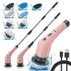 Electric Spin Scrubber CLE-04 | Cordless Cleaning Brush with Adjustable Handle & Multiple Attachments